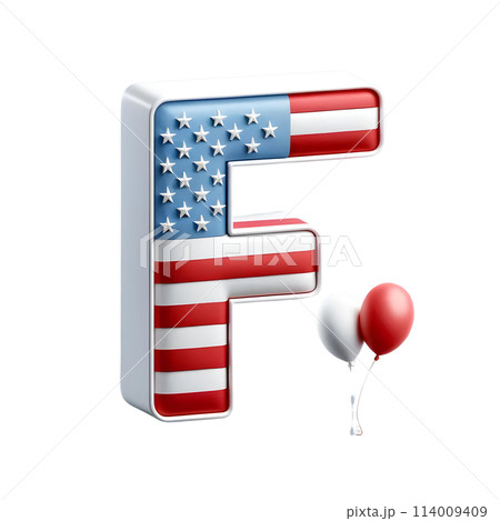 3d letter F 3d letter F 114009409