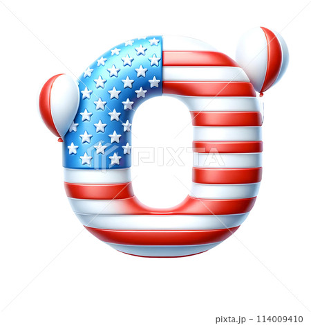 3d letter O 3d letter O 114009410