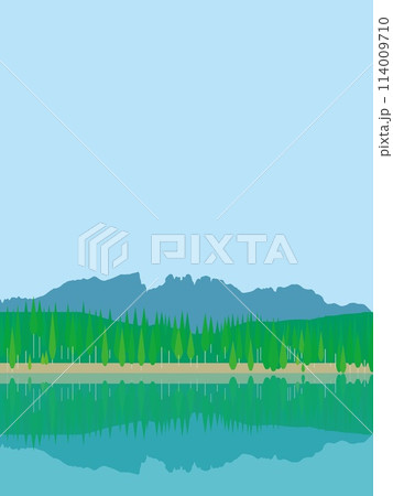 カレッツァ湖　lago di carezza　ドロミーティ　dolomiti　イタリア　 114009710