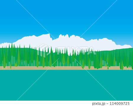 カレッツァ湖　lago di carezza　ドロミーティ　dolomiti　イタリア　 114009725