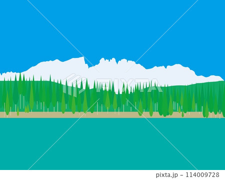 カレッツァ湖　lago di carezza　ドロミーティ　dolomiti　イタリア　 114009728