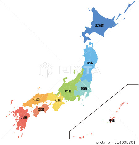 日本地図 114009801