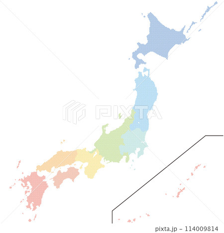 日本地図（ドット） 114009814
