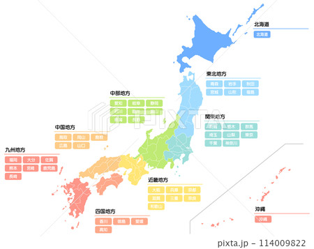 日本地図 114009822