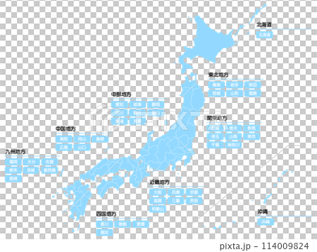Map of Japan  114009824