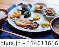 美味しい伝統的な和風朝食 114013616