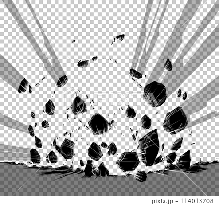 飛び散る瓦礫 4 飛び散る瓦礫 4 114013708