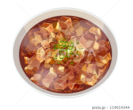 麻婆豆腐のイラスト 114014344