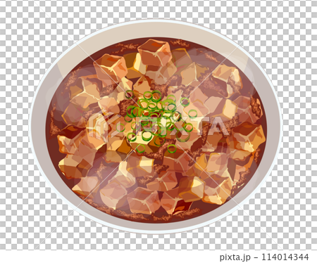 麻婆豆腐のイラスト 114014344