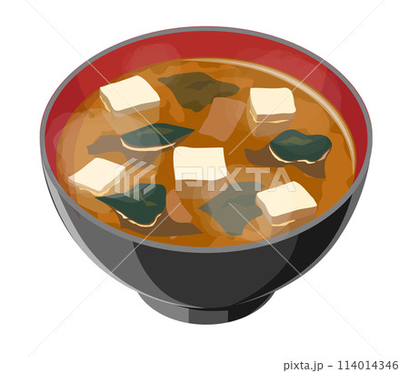味噌汁のイラスト 味噌汁のイラスト 114014346