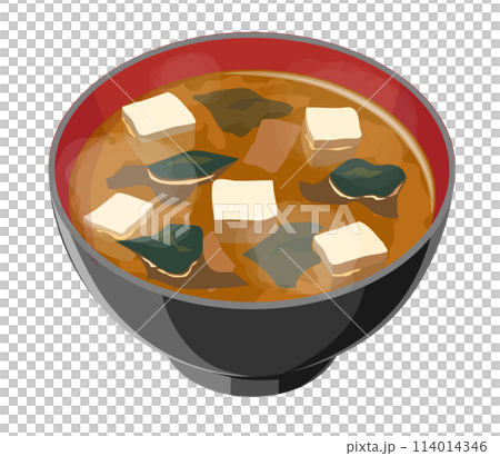 味噌汁のイラスト 味噌汁のイラスト 114014346
