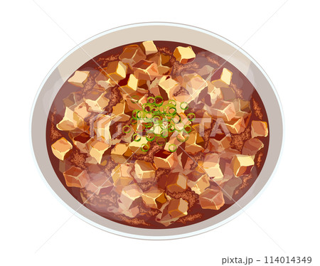 麻婆豆腐のイラスト 麻婆豆腐のイラスト 114014349