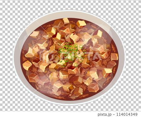 麻婆豆腐のイラスト 麻婆豆腐のイラスト 114014349