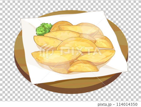 炸薯條的插圖 炸薯條的插圖 114014350