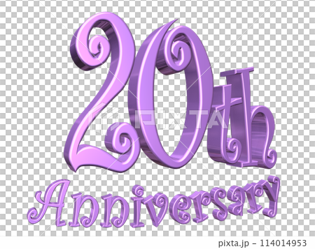3DCG characters "20th Anniversary/20th Anniversary" Purple, Purple 3DCG characters "20th Anniversary/20th Anniversary" Purple, Purple 114014953