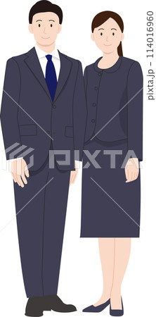 小学校受験をする夫婦 114016960