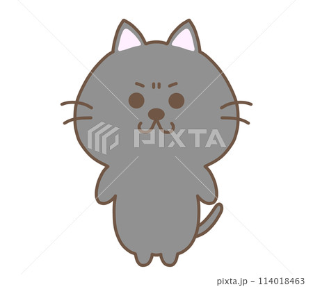 怒ったくろねこ 114018463
