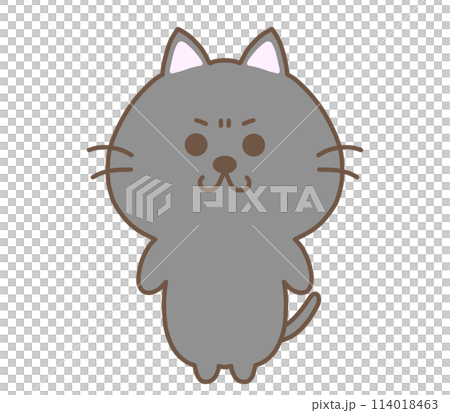 怒ったくろねこ 114018463