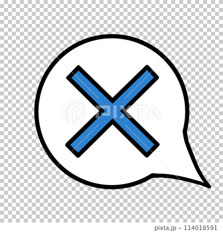 語音氣泡(十字、藍色、右下角) 語音氣泡(十字、藍色、右下角) 114018591