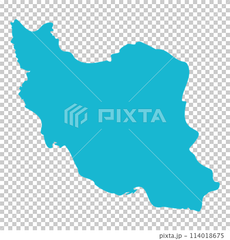 イランの単純化した形、アイコン 114018675