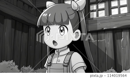 びっくりして口をあんぐりしている女の子