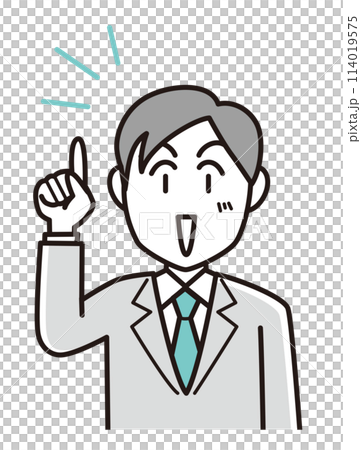 A businessman making a proposal with a smile 114019575