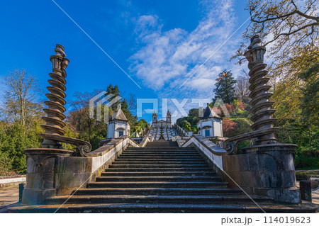 世界遺産、ブラガ・ボンジェズス教会、ポルトガル、BRAGA,PORTUGAL 114019623