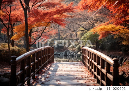 South Korea in autumn. Generative AI 114020491
