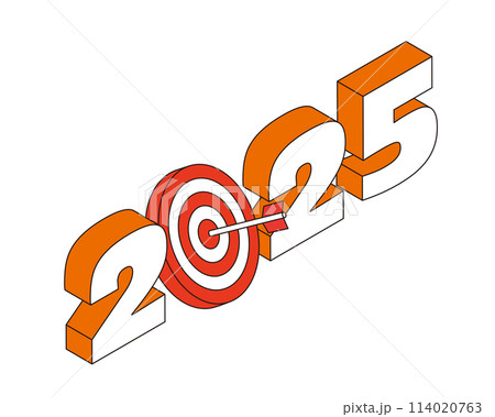 2025年の目標イメージイラスト 114020763