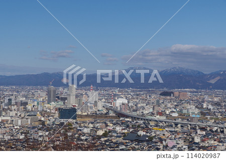 福井市中心部　八幡山展望台からの眺め 114020987