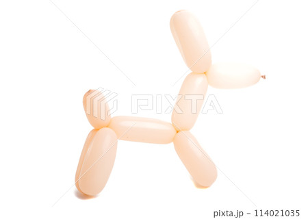 balloon dog isolated on the white balloon dog isolated on the white 114021035