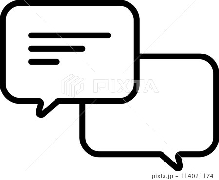 会話を表す吹き出しのアイコン 114021174
