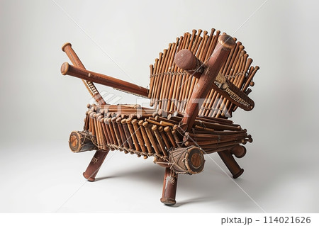 chair made of baseball club, surrealism, creative furniture design 114021626