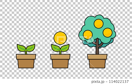 儲蓄和增加金錢形象的插圖 114022137