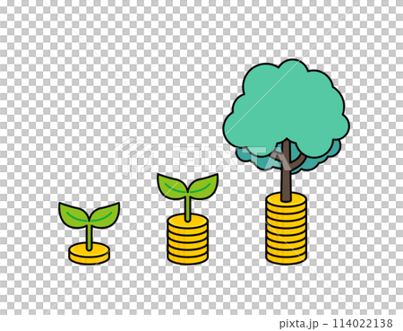 儲蓄和增加金錢形象的插圖 114022138