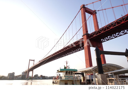 若戸大橋　九州　福岡　北九州　若松　戸畑 114022175