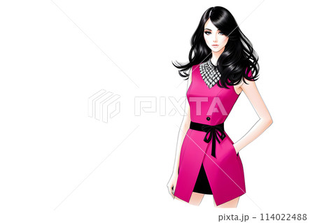 fashion female illustration 114022488