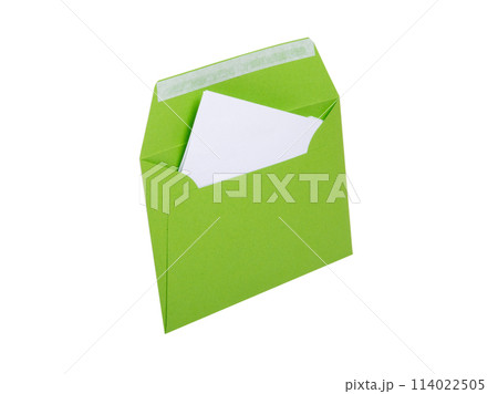 colorful paper envelope for mail post isolated on the white colorful paper envelope for mail post isolated on the white 114022505