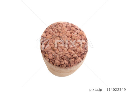 Wine cork for bottle isolated on the white Wine cork for bottle isolated on the white 114022549