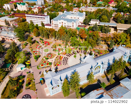 Pyatigorsk city aerial panoramic view Pyatigorsk city aerial panoramic view 114022902