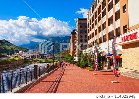 Rosa Khutor embankment in Sochi 114022949
