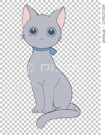 可愛的貓姿勢 114025589