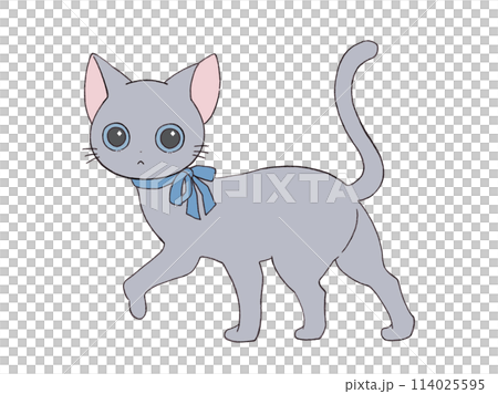 可愛的貓姿勢 114025595