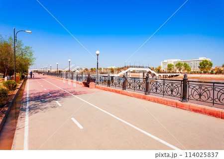 Shavat canal embankment promenade, Urgench Shavat canal embankment promenade, Urgench 114025837