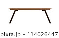 Table is Scandinavian style. Wooden table. Vector illustration flat style 114026447