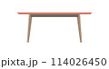 Table is Scandinavian style. Wooden table. Vector illustration flat style 114026450