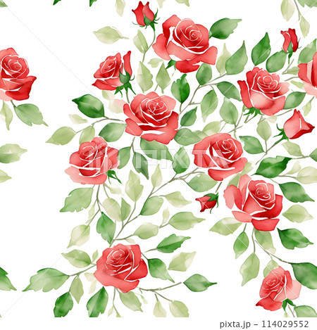 Seamless roses pattern 114029552