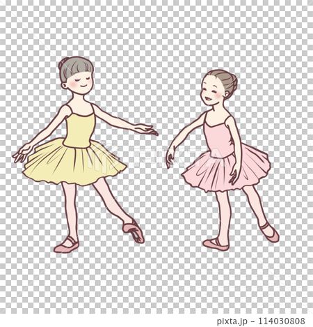 芭蕾舞課上穿著芭蕾舞短裙的女孩 芭蕾舞課上穿著芭蕾舞短裙的女孩 114030808