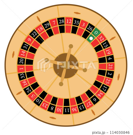 Europeaan roulette illustrator numbers 114030846