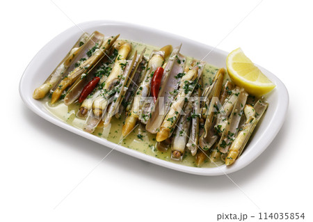 マテガイのワイン蒸し 114035854